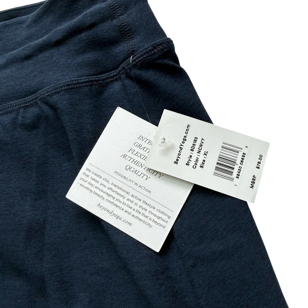 NWT Beyond Yoga Spacedye Go Pocket Skirt Nocturnal Navy Size XL Skort